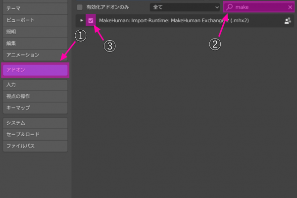 できるといろいろ便利 Makehumanとblenderで３d人体ポージング 準備編 ゆたかみわーく